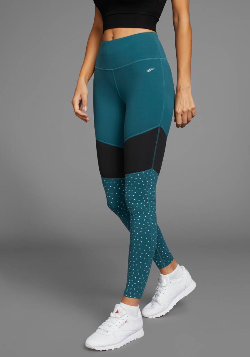 FAYN SPORTS Funktionstights »Tights mit Colorblock«, und Reflektorprint von FAYN SPORTS