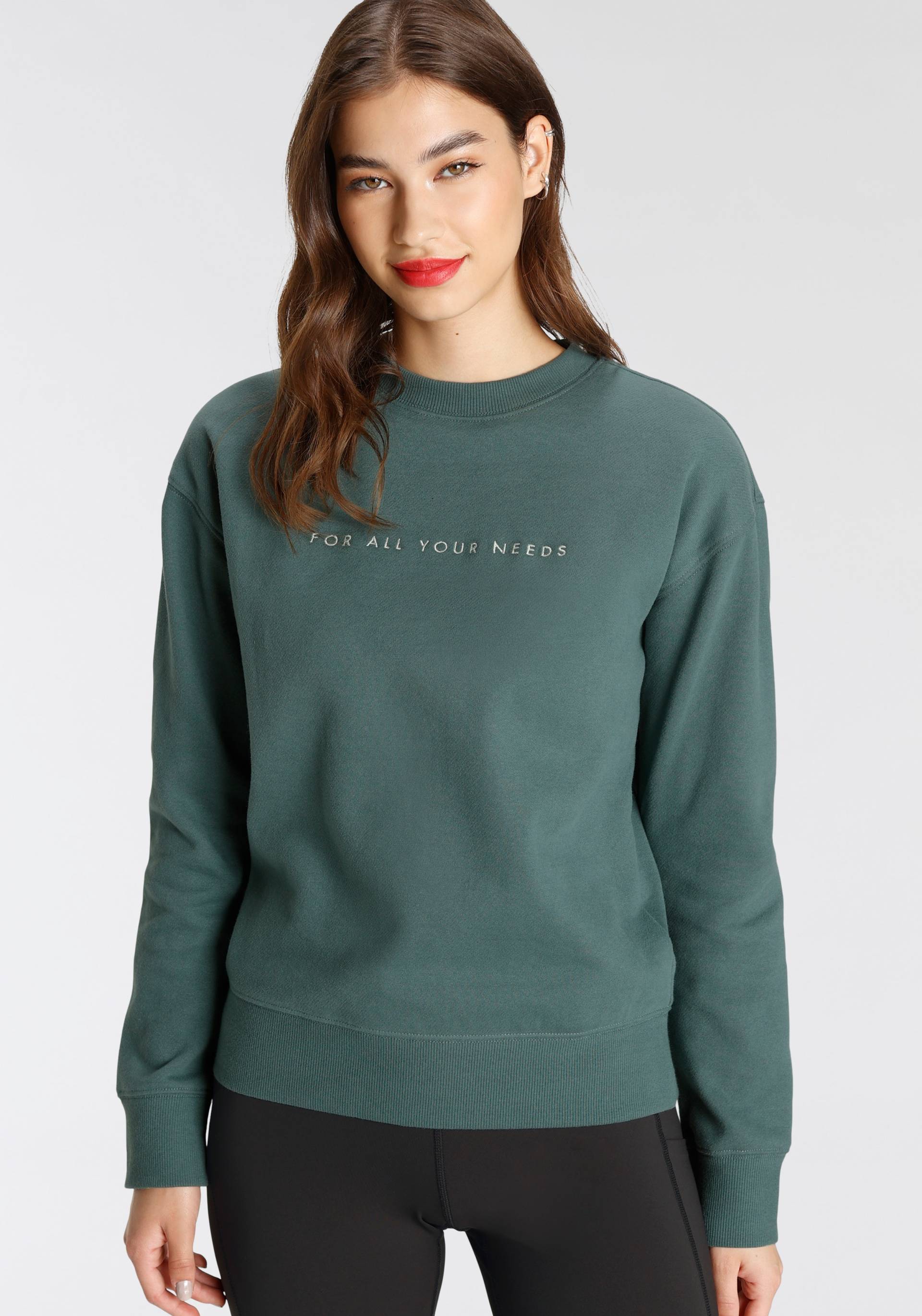 FAYN SPORTS Sweatshirt »Crew Neck«, mit Logostickerei von FAYN SPORTS