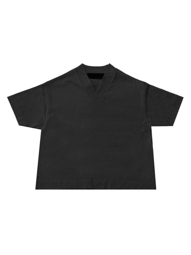 FEAR OF GOD ESSENTIALS KIDS V-neck cotton T-shirt - Black von FEAR OF GOD ESSENTIALS KIDS