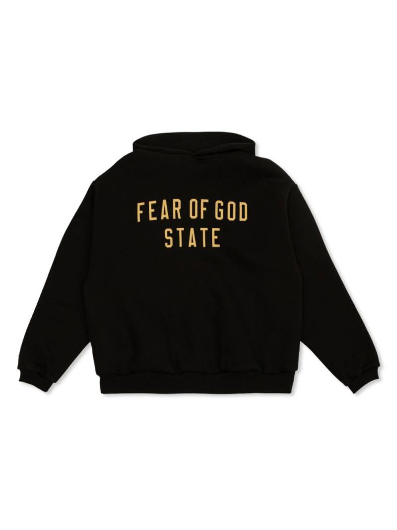 FEAR OF GOD ESSENTIALS KIDS fleece hoodie - Black von FEAR OF GOD ESSENTIALS KIDS