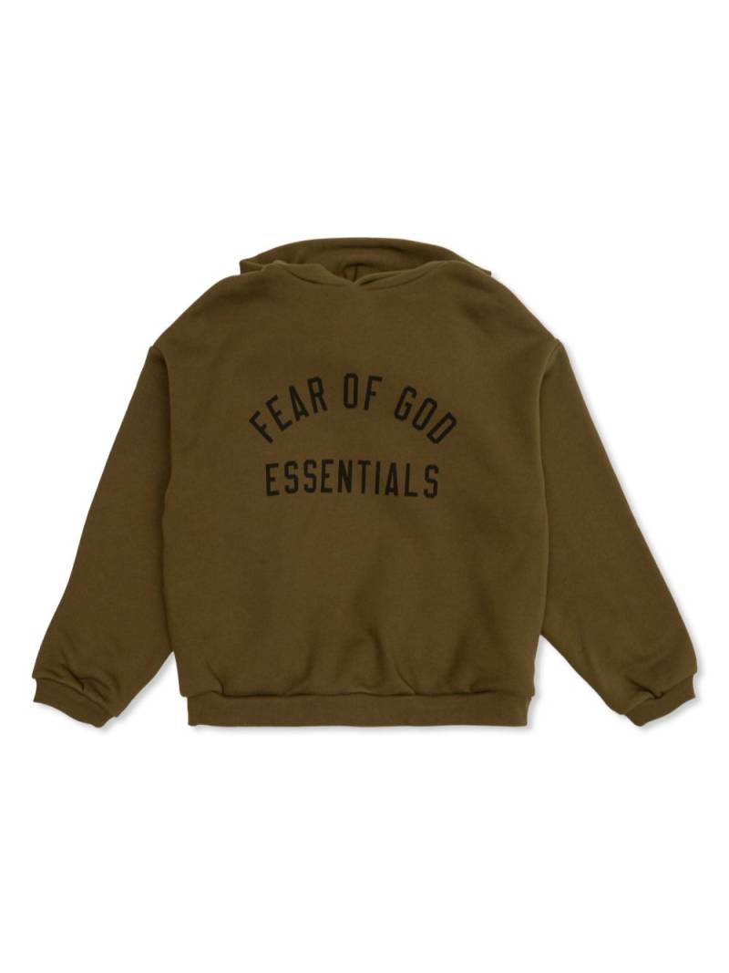 FEAR OF GOD ESSENTIALS KIDS fleece hoodie - Green von FEAR OF GOD ESSENTIALS KIDS