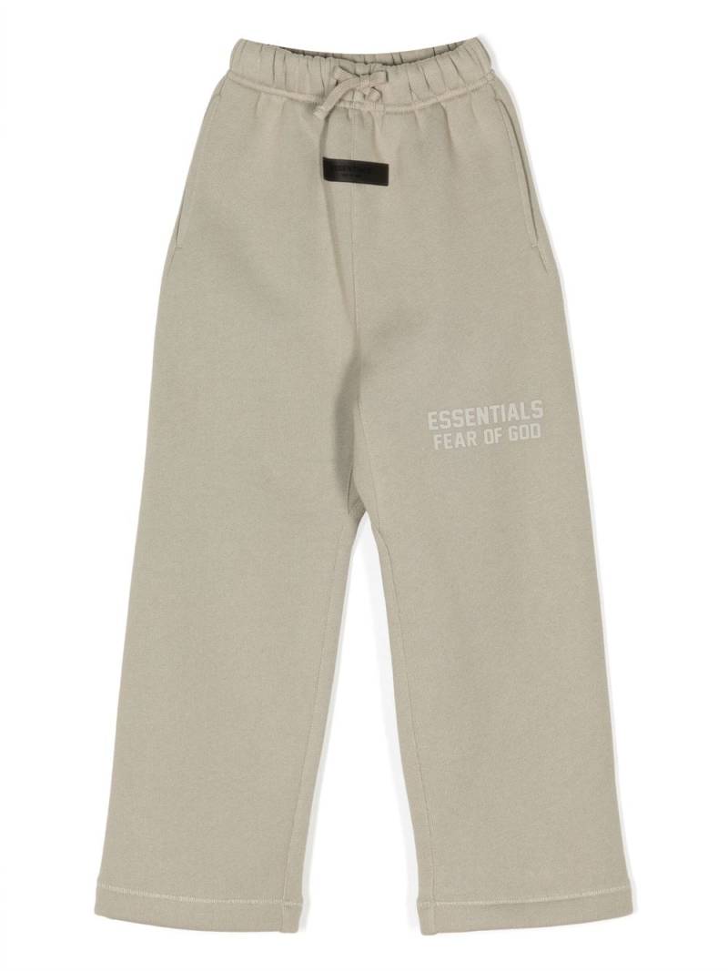 FEAR OF GOD ESSENTIALS KIDS logo-print drawstring track pants - Green von FEAR OF GOD ESSENTIALS KIDS