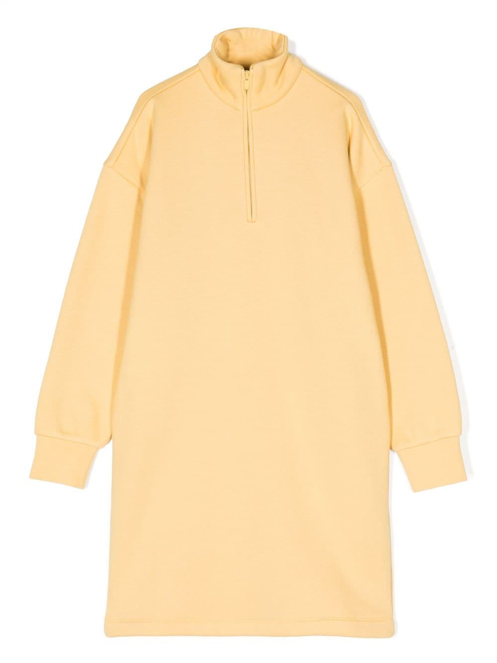 FEAR OF GOD ESSENTIALS KIDS logo-print half-zip dress - Yellow von FEAR OF GOD ESSENTIALS KIDS