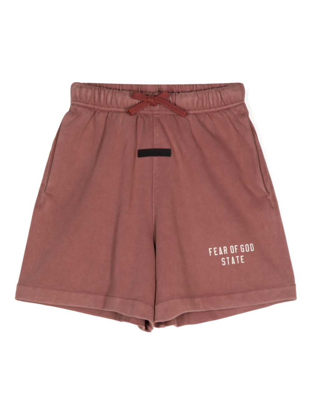 FEAR OF GOD ESSENTIALS KIDS logo-print shorts - Neutrals von FEAR OF GOD ESSENTIALS KIDS