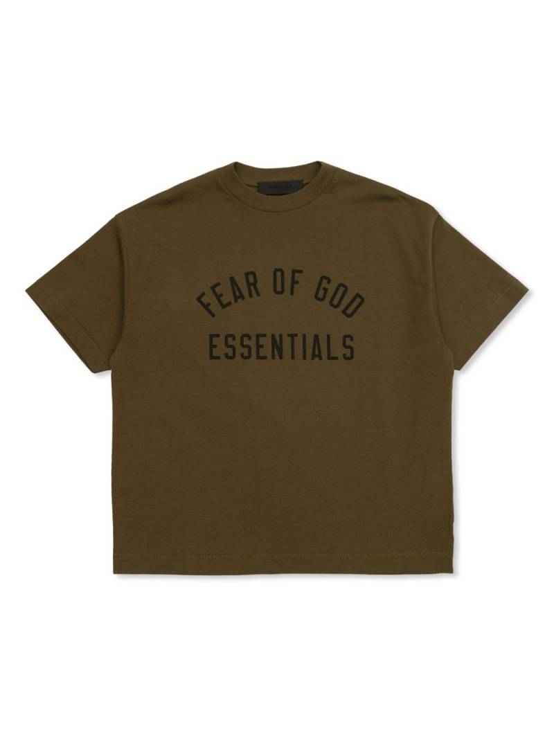 FEAR OF GOD ESSENTIALS KIDS logo print t-shirt - Green von FEAR OF GOD ESSENTIALS KIDS