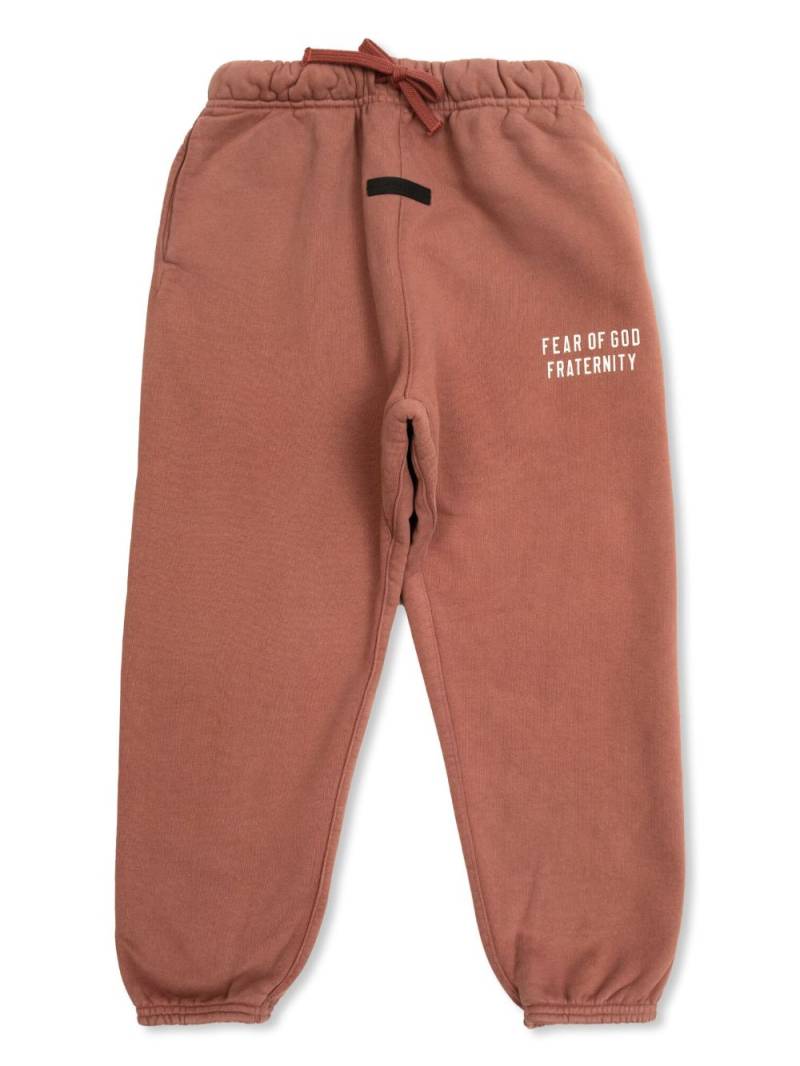 FEAR OF GOD ESSENTIALS KIDS logo-print track pants - Red von FEAR OF GOD ESSENTIALS KIDS