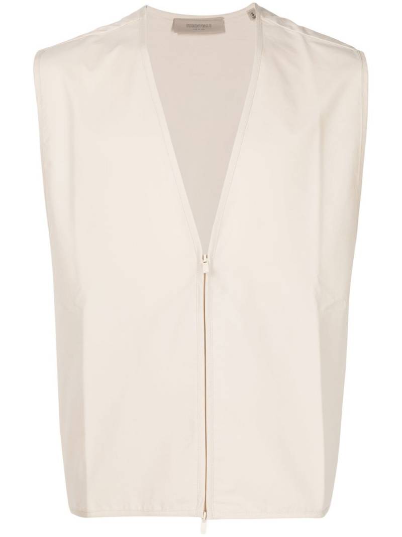 FEAR OF GOD ESSENTIALS Barn zip-up vest - Neutrals von FEAR OF GOD ESSENTIALS