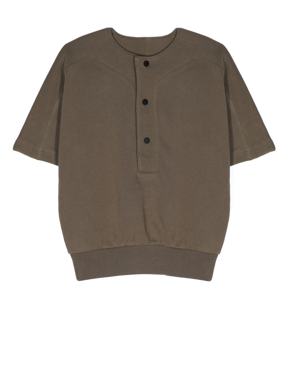 FEAR OF GOD ESSENTIALS Baseball Henley short-sleeve shirt - Brown von FEAR OF GOD ESSENTIALS