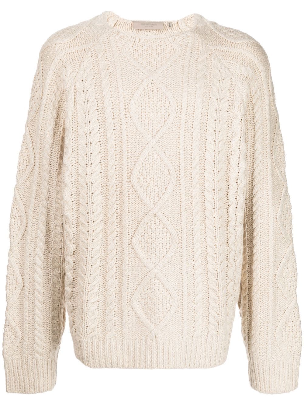 FEAR OF GOD ESSENTIALS cable-knit cotton-blend jumper - Neutrals von FEAR OF GOD ESSENTIALS