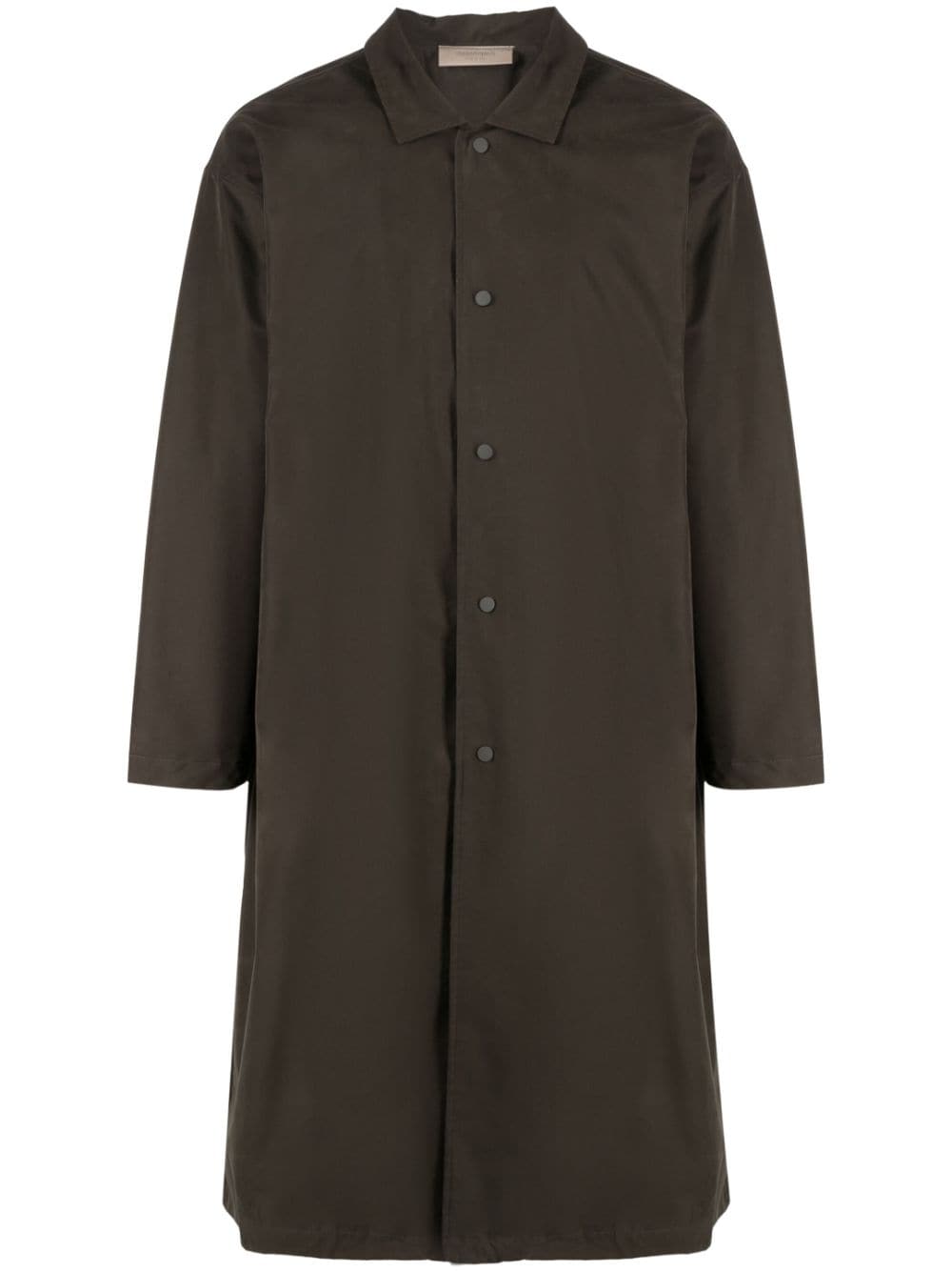 FEAR OF GOD ESSENTIALS cotton long coat - Black von FEAR OF GOD ESSENTIALS