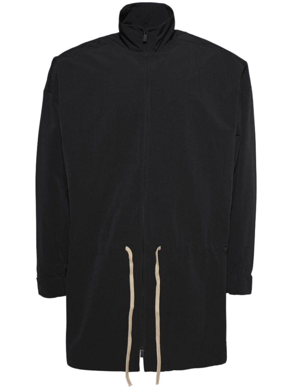 FEAR OF GOD ESSENTIALS drawstring-waistband coat - Black von FEAR OF GOD ESSENTIALS