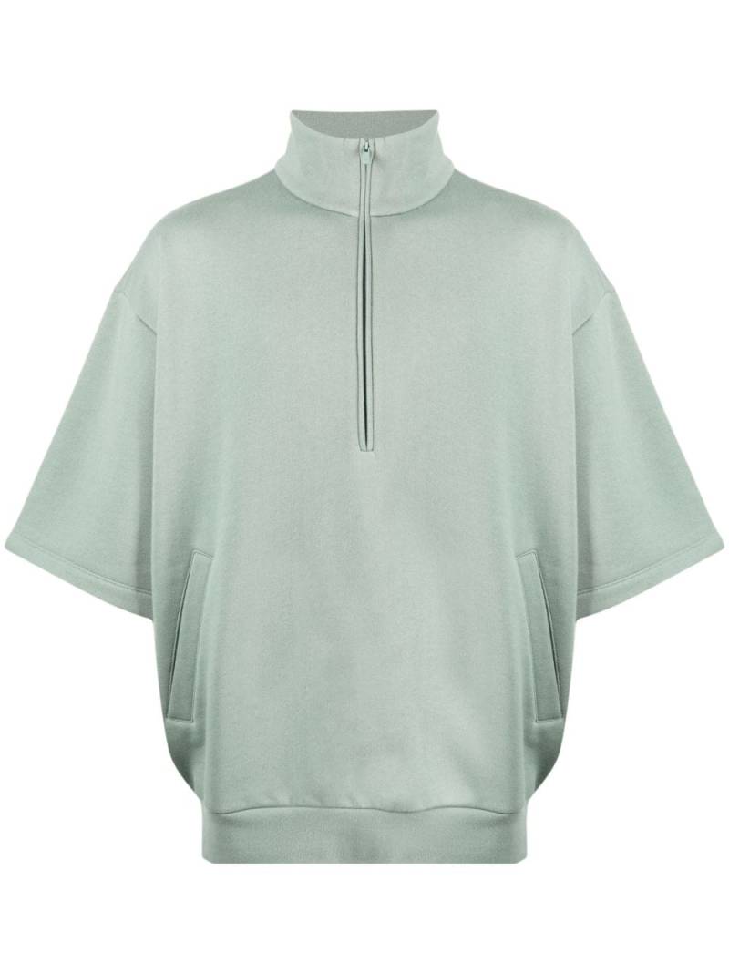 FEAR OF GOD ESSENTIALS drop-shoulder half-zip shirt - Green von FEAR OF GOD ESSENTIALS