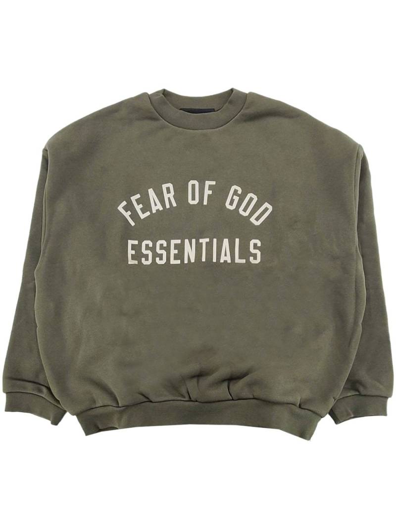 FEAR OF GOD ESSENTIALS fleece crew-neck sweatshirt - Green von FEAR OF GOD ESSENTIALS