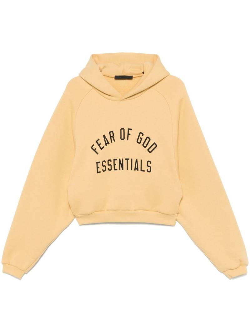 FEAR OF GOD ESSENTIALS fleece cropped hoodie - Yellow von FEAR OF GOD ESSENTIALS