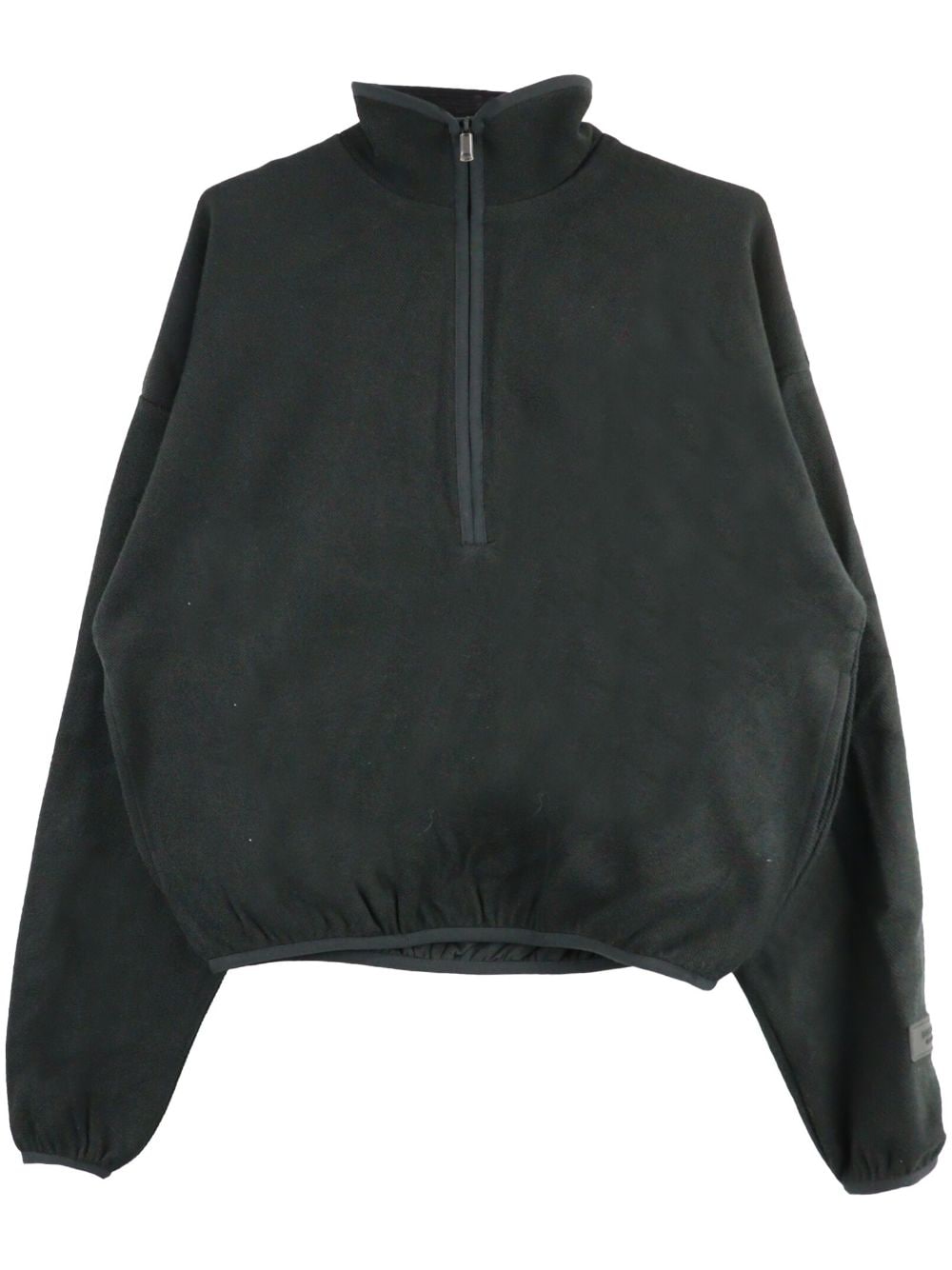 FEAR OF GOD ESSENTIALS half-zip cotton sweatshirt - Black von FEAR OF GOD ESSENTIALS