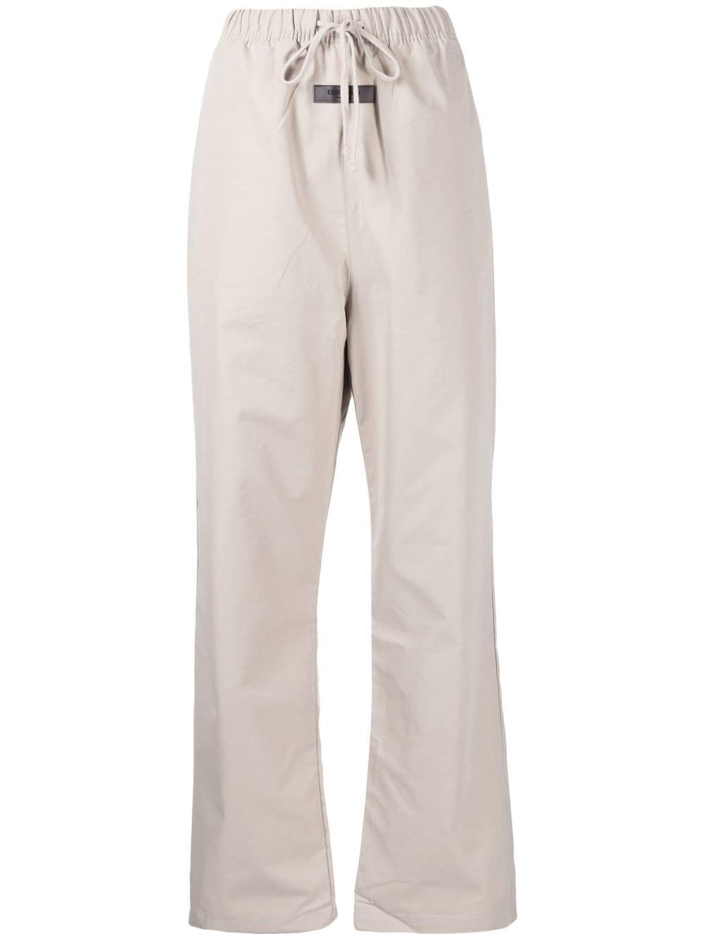 FEAR OF GOD ESSENTIALS high-waisted drawstring trousers - Grey von FEAR OF GOD ESSENTIALS