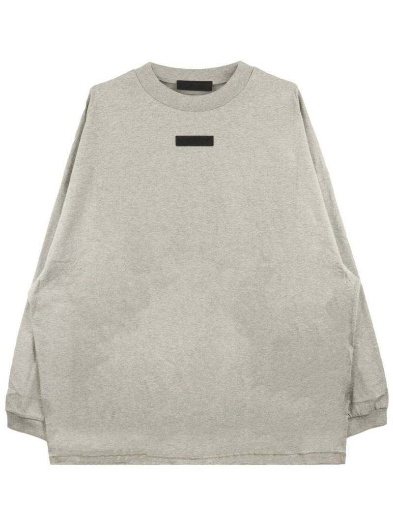 FEAR OF GOD ESSENTIALS logo-appliqué cotton sweatshirt - Grey von FEAR OF GOD ESSENTIALS