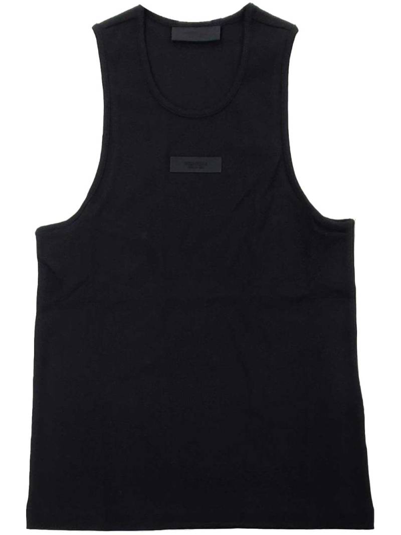 FEAR OF GOD ESSENTIALS logo-appliqué cotton tank top - Black von FEAR OF GOD ESSENTIALS