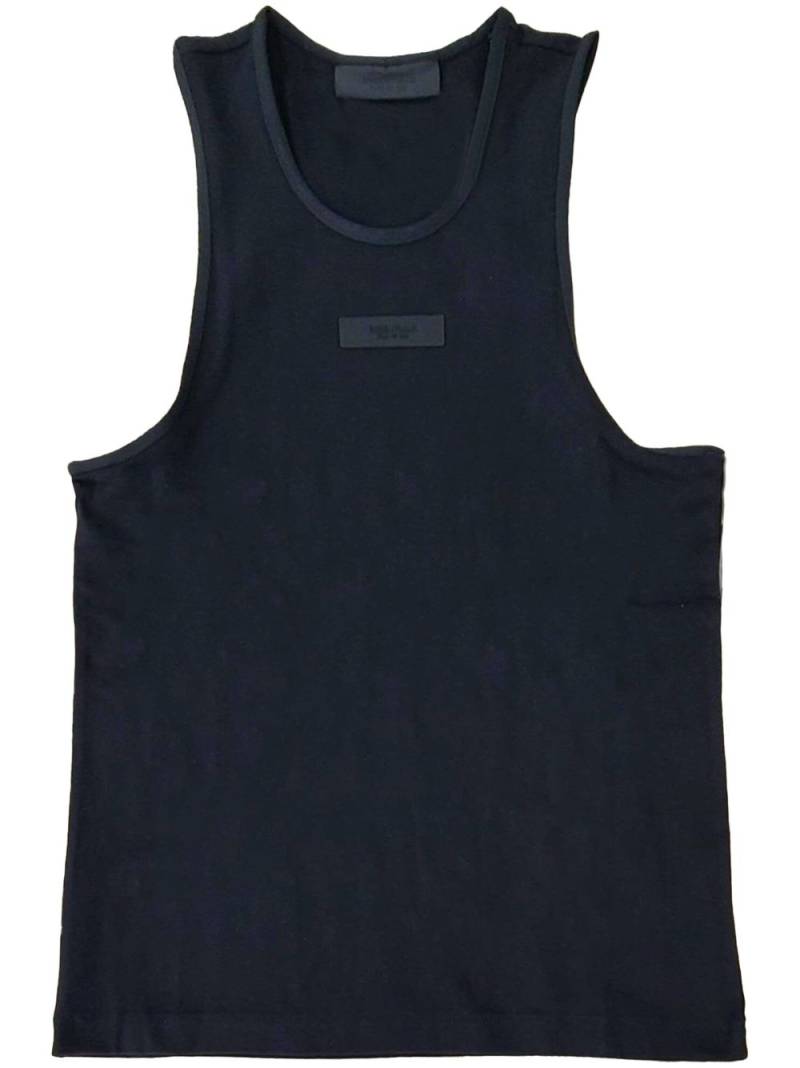 FEAR OF GOD ESSENTIALS logo-appliqué cotton tank top - Black von FEAR OF GOD ESSENTIALS