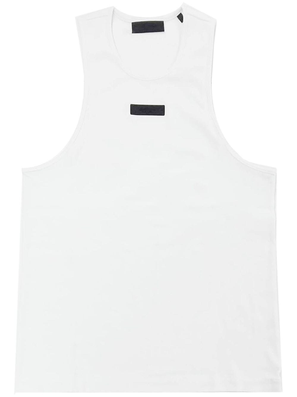 FEAR OF GOD ESSENTIALS logo-appliqué cotton tank top - White von FEAR OF GOD ESSENTIALS