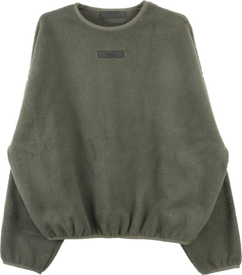 FEAR OF GOD ESSENTIALS logo-appliqué fleece-texture sweatshirt - Green von FEAR OF GOD ESSENTIALS