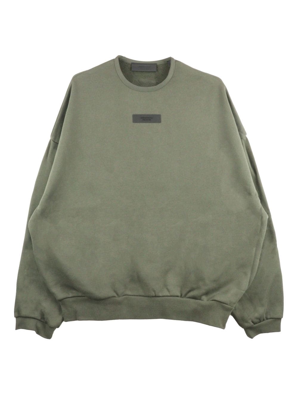 FEAR OF GOD ESSENTIALS logo-appliqué round-neck sweatshirt - Green von FEAR OF GOD ESSENTIALS