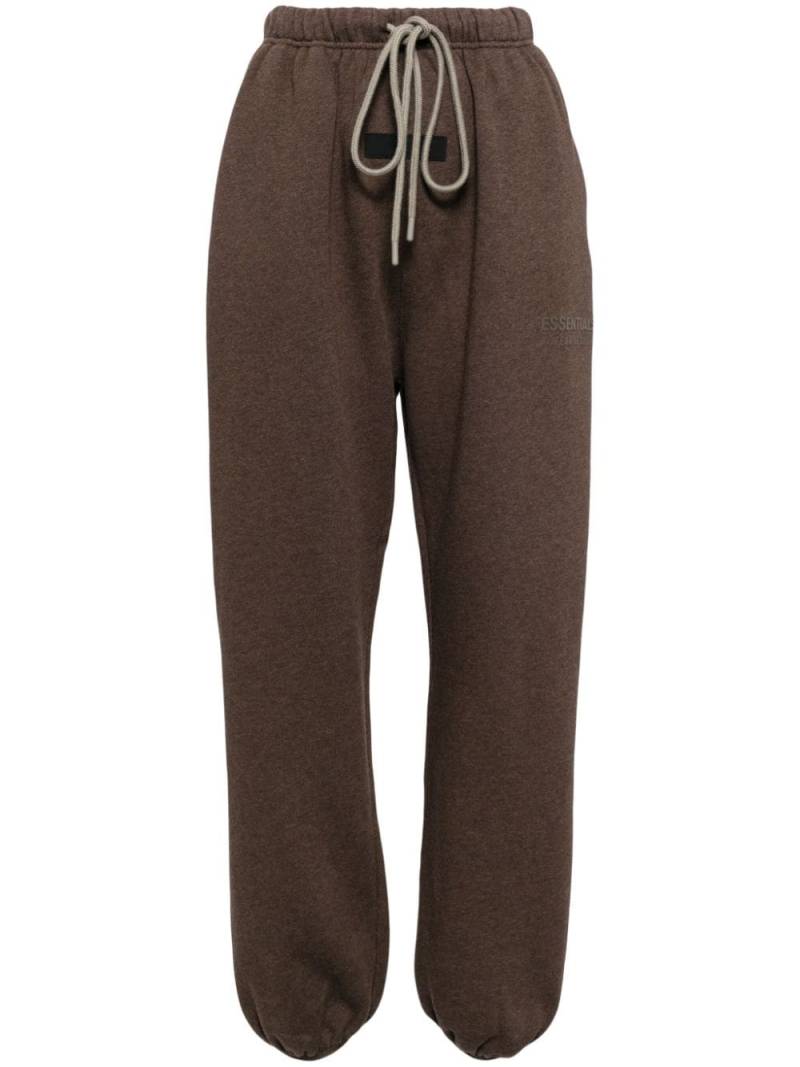 FEAR OF GOD ESSENTIALS logo-appliqué straight-leg track pants - Brown von FEAR OF GOD ESSENTIALS