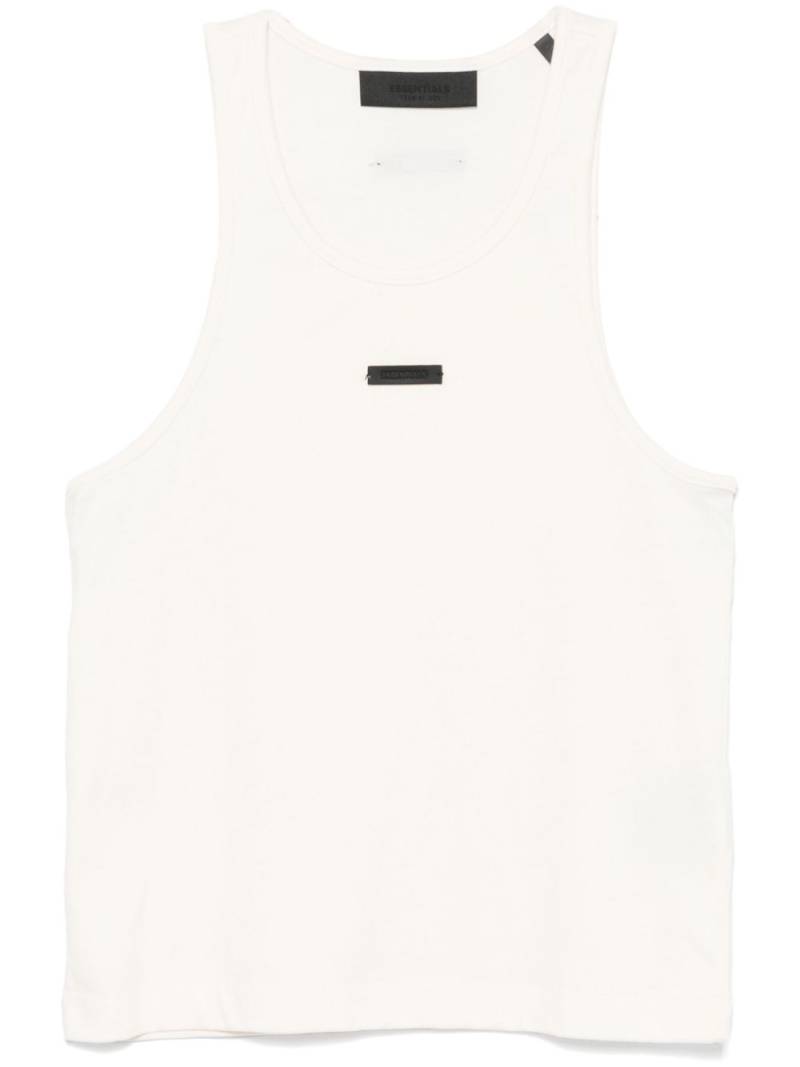 FEAR OF GOD ESSENTIALS logo-appliqué tank top - Neutrals von FEAR OF GOD ESSENTIALS