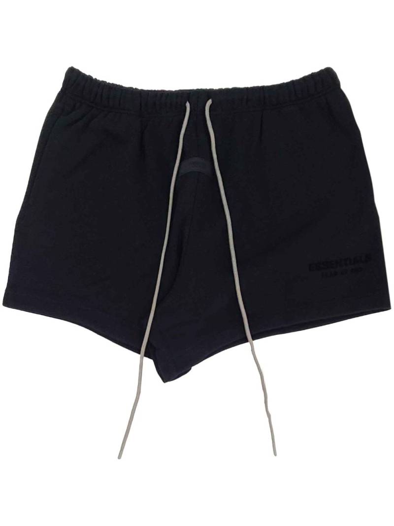 FEAR OF GOD ESSENTIALS logo-appliqué track shorts - Black von FEAR OF GOD ESSENTIALS