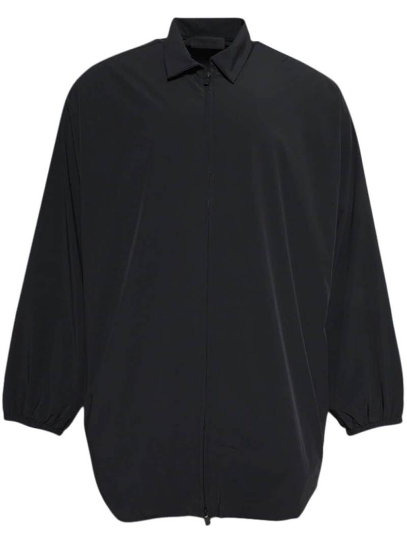 FEAR OF GOD ESSENTIALS logo-appliquéd overshirt - Black von FEAR OF GOD ESSENTIALS