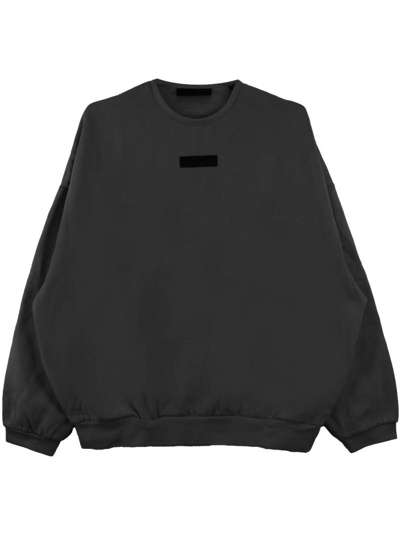 FEAR OF GOD ESSENTIALS logo-patch cotton-blend sweatshirt - Black von FEAR OF GOD ESSENTIALS