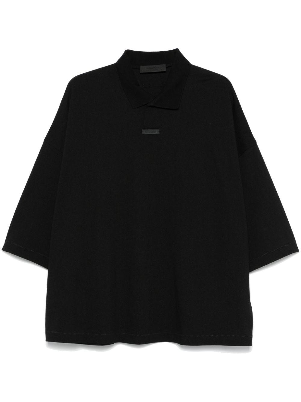 FEAR OF GOD ESSENTIALS logo-patch polo shirt - Black von FEAR OF GOD ESSENTIALS