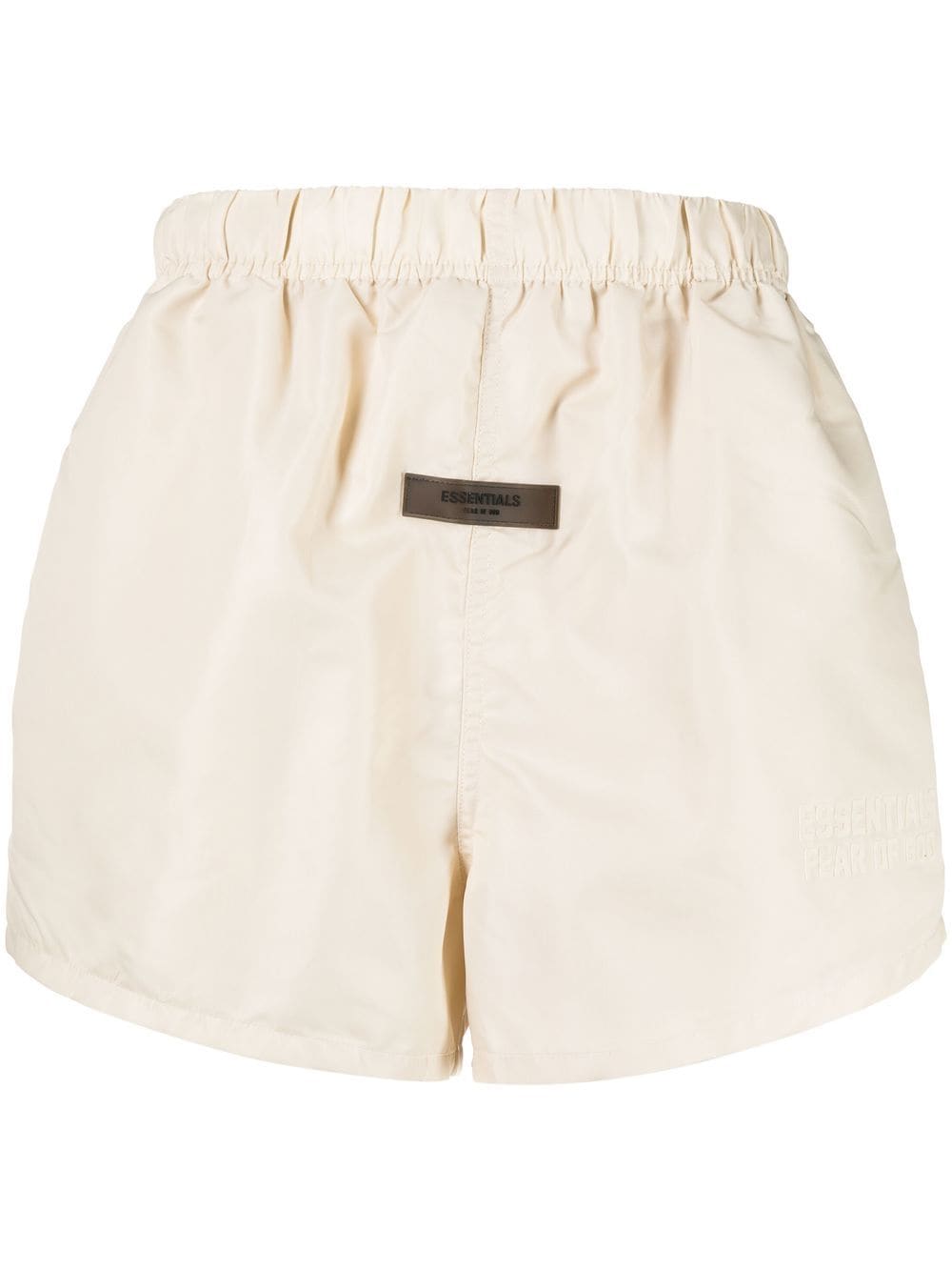 FEAR OF GOD ESSENTIALS logo-patch running shorts - Neutrals von FEAR OF GOD ESSENTIALS