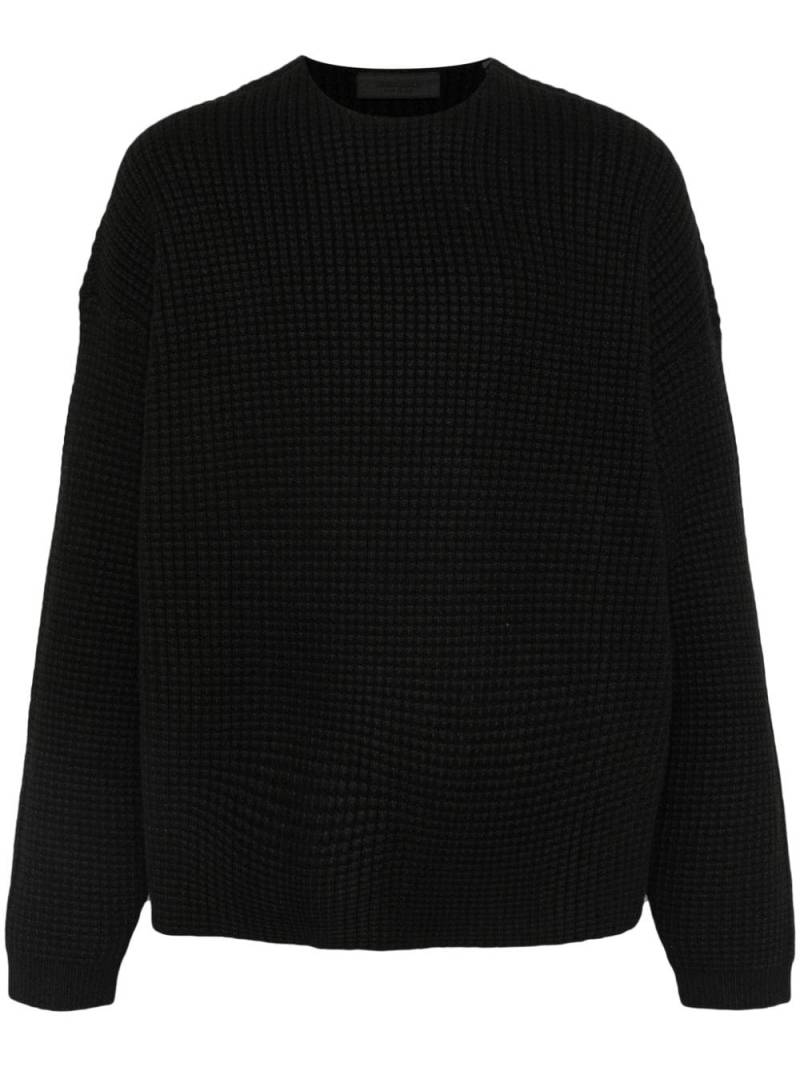 FEAR OF GOD ESSENTIALS logo-patch sweater - Black von FEAR OF GOD ESSENTIALS