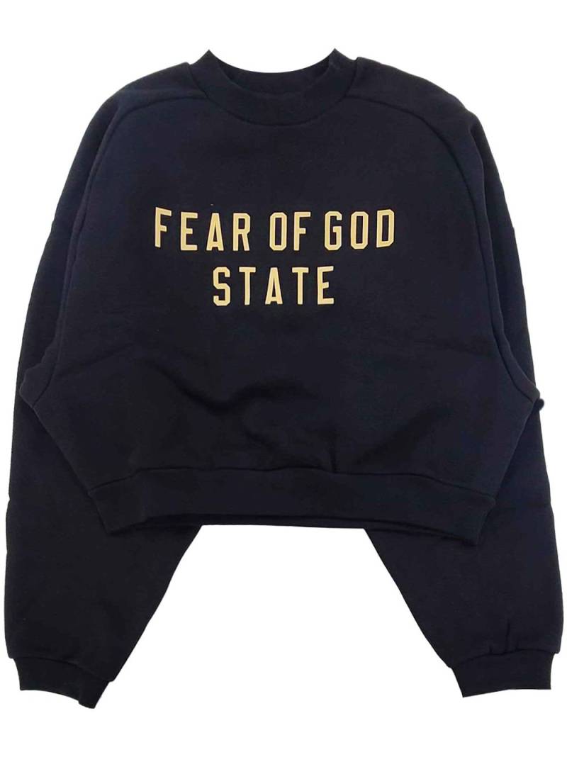 FEAR OF GOD ESSENTIALS logo-print - Black von FEAR OF GOD ESSENTIALS