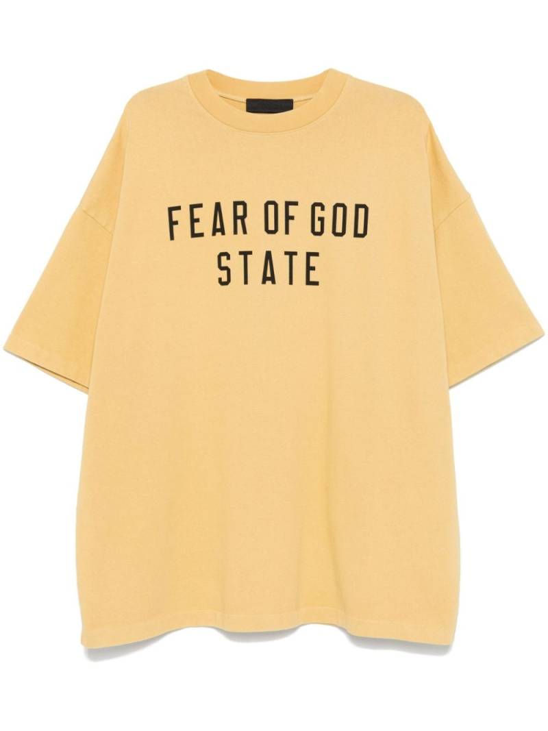 FEAR OF GOD ESSENTIALS logo-print T-shirt - Yellow von FEAR OF GOD ESSENTIALS