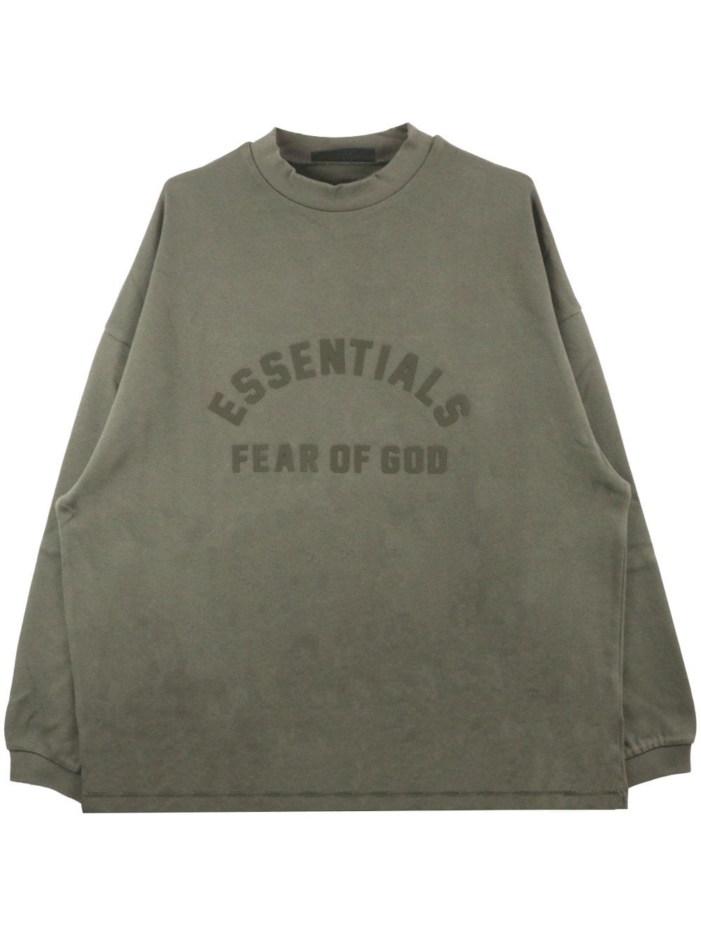 FEAR OF GOD ESSENTIALS logo-print cotton sweatshirt - Green von FEAR OF GOD ESSENTIALS