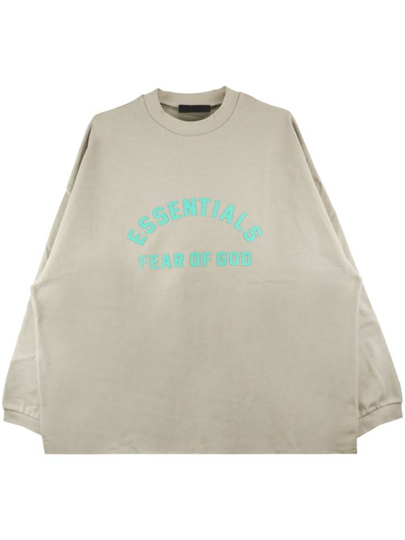 FEAR OF GOD ESSENTIALS logo-print cotton sweatshirt - Neutrals von FEAR OF GOD ESSENTIALS