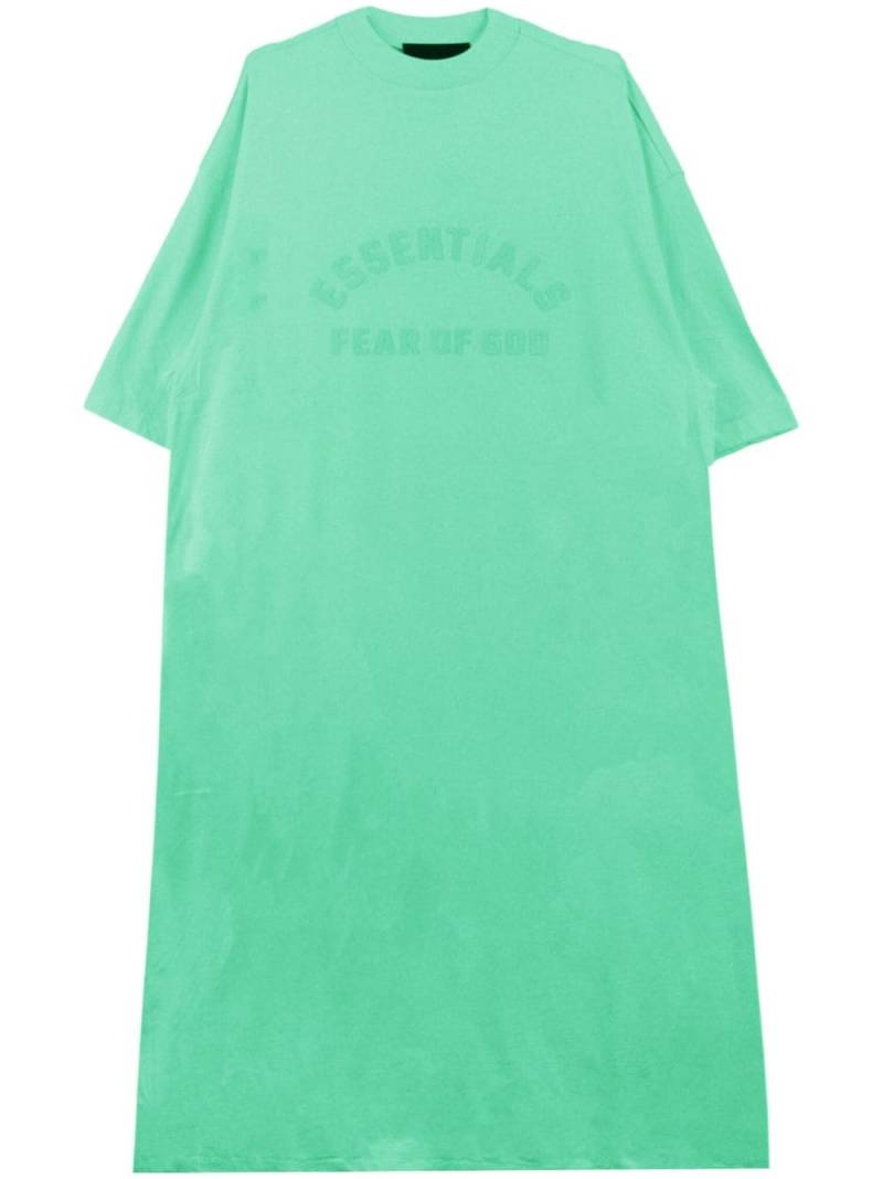 FEAR OF GOD ESSENTIALS logo-print crew-neck T-shirt dress - Green von FEAR OF GOD ESSENTIALS