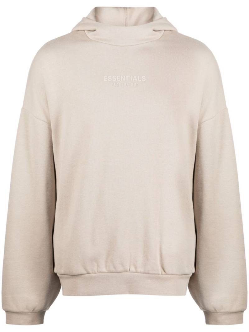 FEAR OF GOD ESSENTIALS logo-print drop-shoulder hoodie - Neutrals von FEAR OF GOD ESSENTIALS