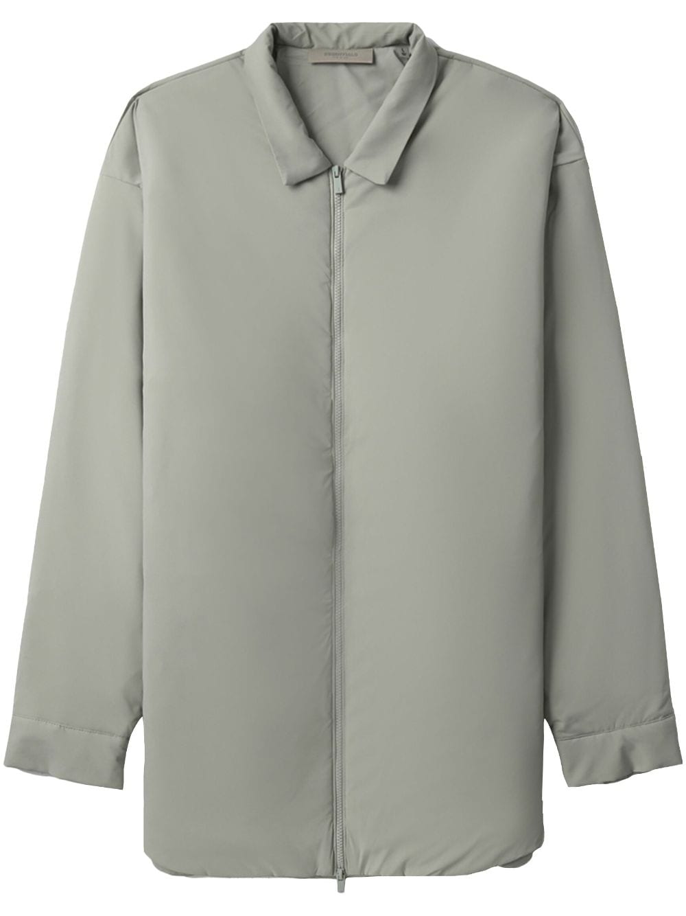 FEAR OF GOD ESSENTIALS logo-print padded shirt jacket - Grey von FEAR OF GOD ESSENTIALS