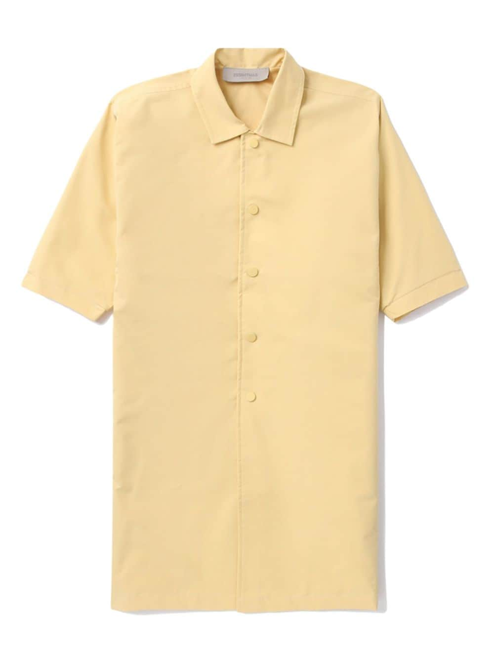 FEAR OF GOD ESSENTIALS logo-print short-sleeve coat - Yellow von FEAR OF GOD ESSENTIALS