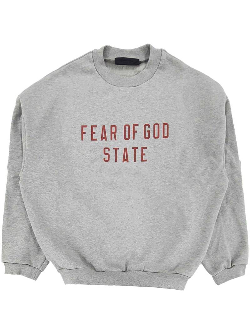 FEAR OF GOD ESSENTIALS logo-print sweatshirt - Grey von FEAR OF GOD ESSENTIALS