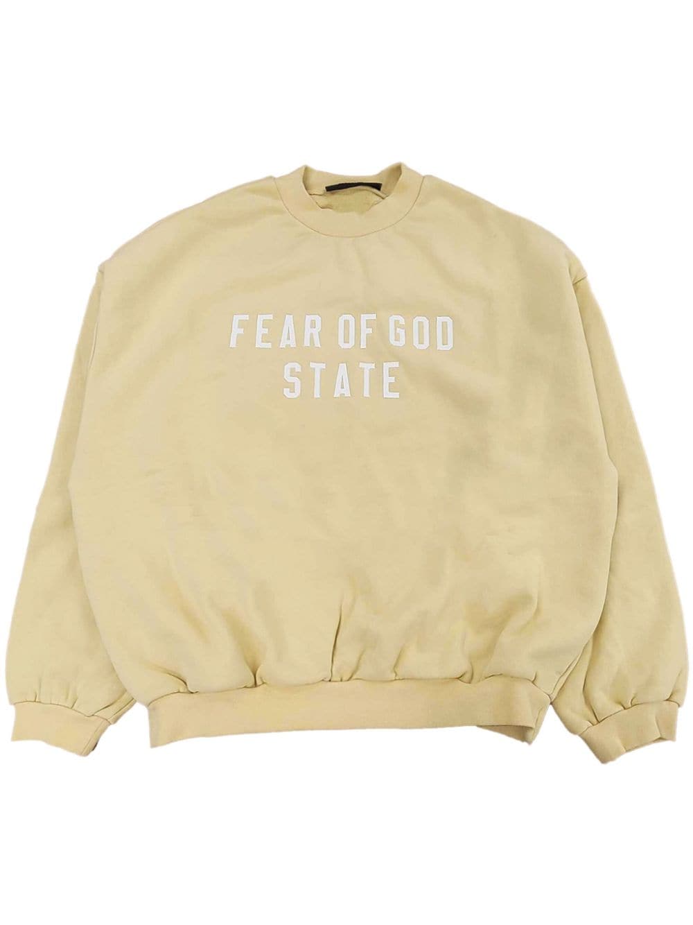 FEAR OF GOD ESSENTIALS logo-print sweatshirt - Neutrals von FEAR OF GOD ESSENTIALS