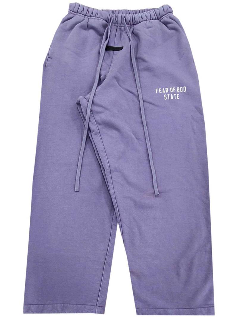 FEAR OF GOD ESSENTIALS logo-print track pants - Purple von FEAR OF GOD ESSENTIALS