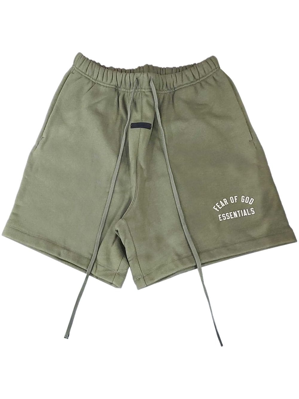 FEAR OF GOD ESSENTIALS logo-print track shorts - Green von FEAR OF GOD ESSENTIALS