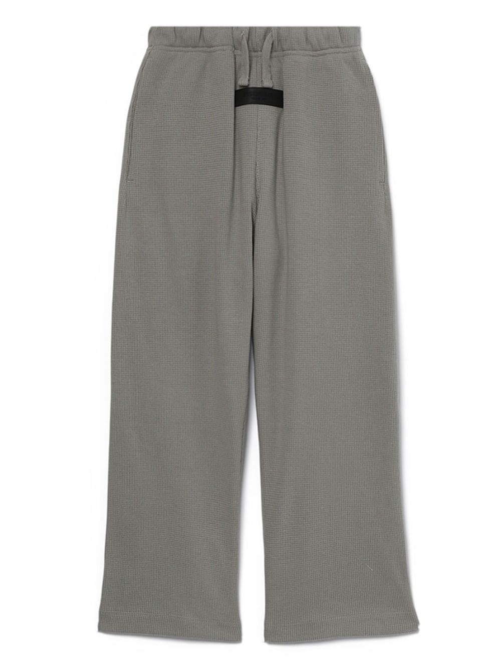 FEAR OF GOD ESSENTIALS logo-tag drawstring straight trousers - Grey von FEAR OF GOD ESSENTIALS