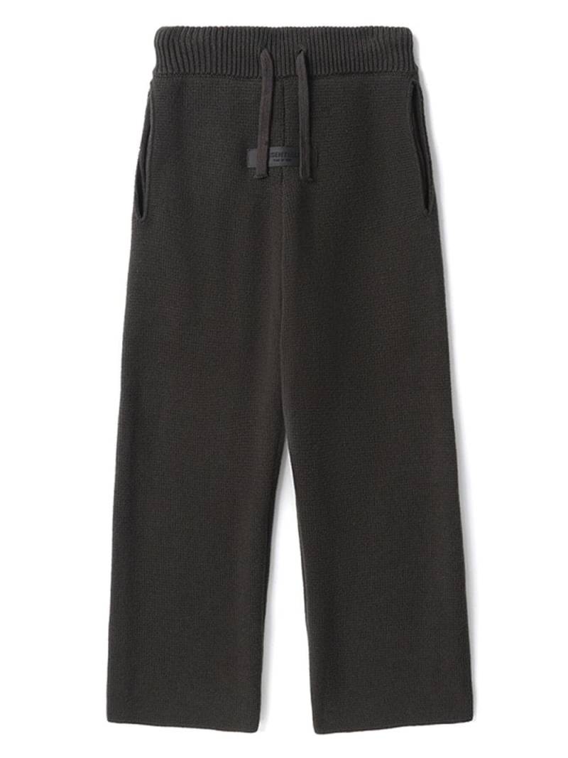 FEAR OF GOD ESSENTIALS logo-tag track pants - Black von FEAR OF GOD ESSENTIALS