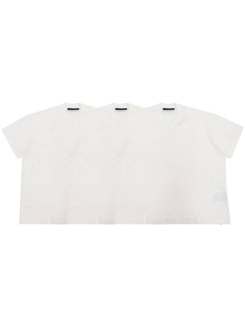 FEAR OF GOD ESSENTIALS plain t-shirt (set of 3) - White von FEAR OF GOD ESSENTIALS