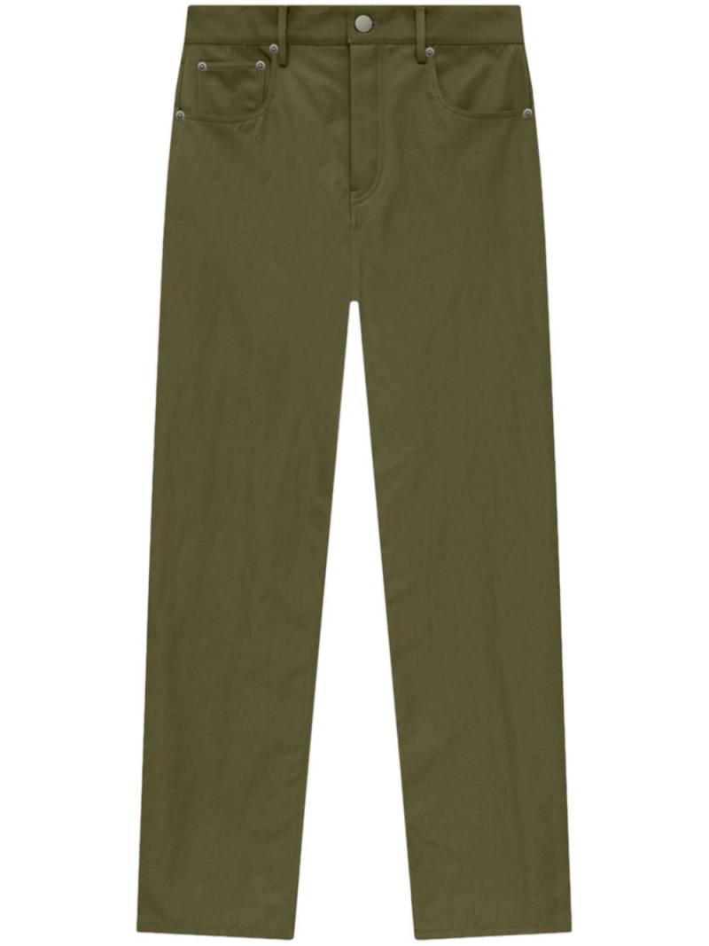 FEAR OF GOD ESSENTIALS textured straight-leg trousers - Green von FEAR OF GOD ESSENTIALS